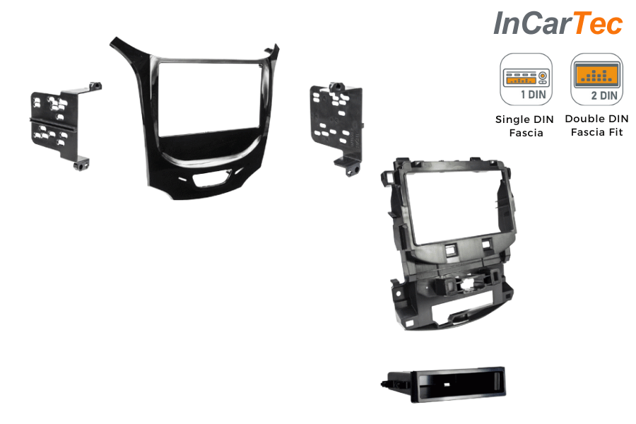 Holden Astra (BL) Chevrolet Cruze Single/ Double DIN car audio stereo fascia kit (GLOSS BLACK)