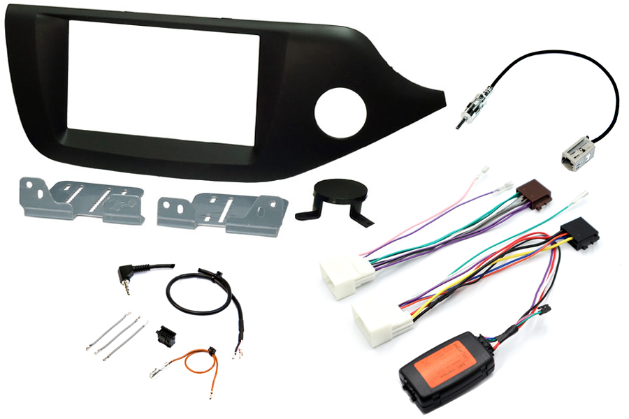 Kia Cee'd (2012-2016) WITH NAVIGATION complete Double DIN stereo upgrade fitting kit