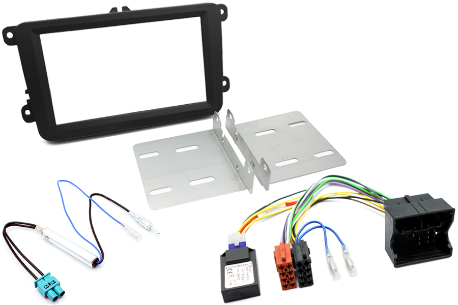 Volkswagen Double DIN stereo upgrade fitting kit (WITHOUT STEERING WHEEL CONTROLS)
