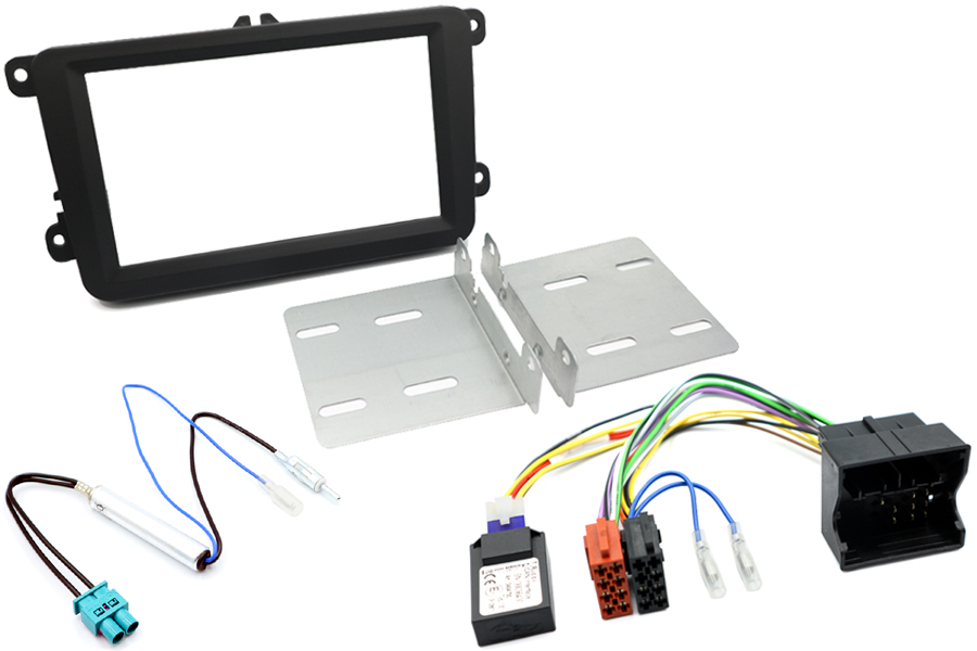 Metra 95-9011B Double DIN Dash Kit – Select Volkswagen, Black Plastic, Direct Fit