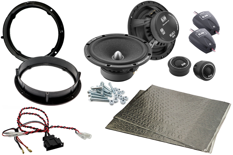 VW, Seat, Skoda, 165mm (6.5 Inch) complete BLAM RELAX speaker upgrade fitting kit
