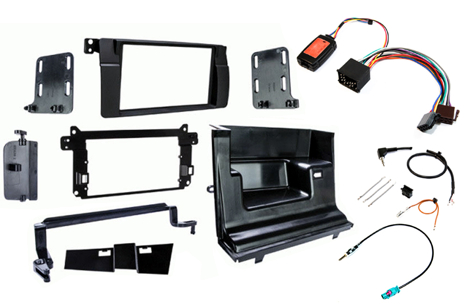 BMW 3-Series (E46) complete Double DIN stereo upgrade fitting kit (BASIC SYSTEM/ROUND PIN)