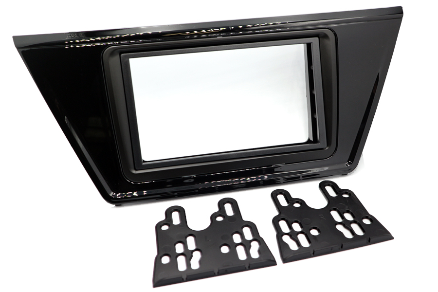 Volkswagen Touran (2015 Onwards) Double DIN car audio fascia adapter panel (GLOSS BLACK)