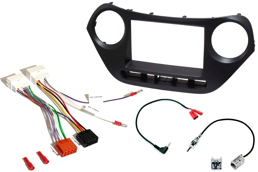 Hyundai I10 (2013-2019) Complete Double DIN fitting kit (RESISTIVE PROGRAMMABLE)