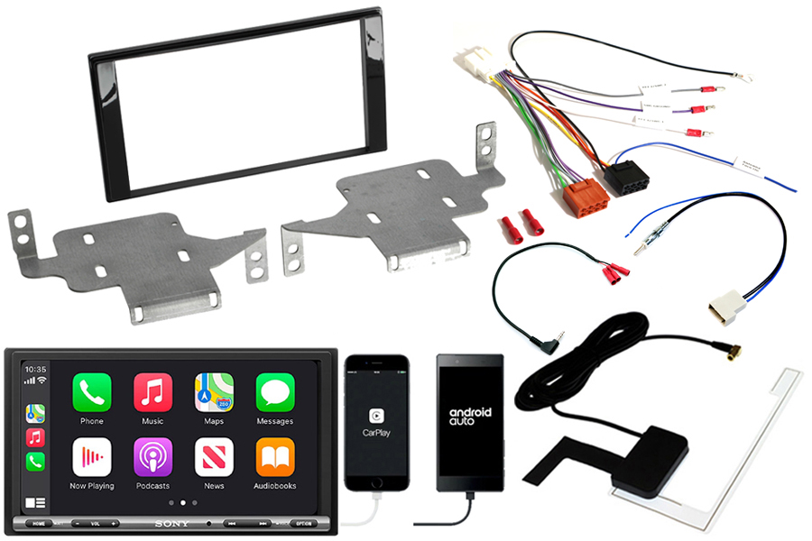 Nissan Juke (2014-2019) Complete Double DIN fitting kit and Sony XAV-AX3250DB (Carplay/Android)