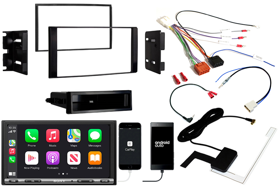 Nissan NV200 (2013 Onwards) Complete Double DIN fitting kit and Sony XAV-AX3250DB (Carplay/Android)