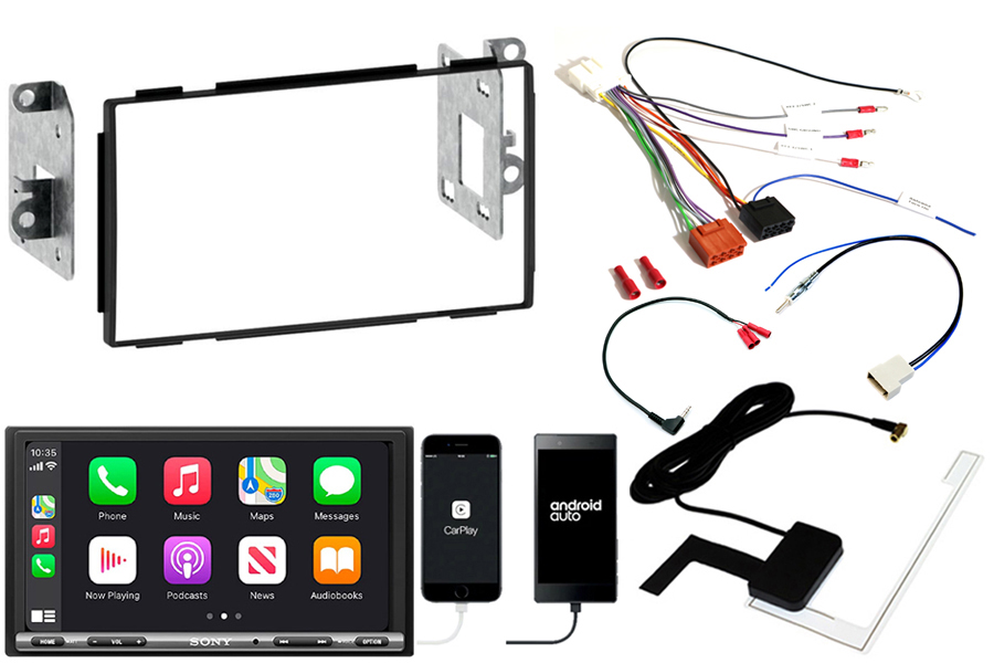 Nissan Qashqai (2007-2013) Complete Double DIN fitting kit and Sony XAV-AX3250DB (Carplay/Android)
