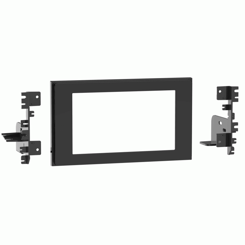 Toyota RAV4 (XA50) 2019 onwards Double DIN (Single Chassis) car radio fascia adapter (GLOSS BLACK)