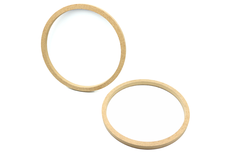 200mm (8 inch) MDF Spacers for 200mm speakers (12mm Depth) PAIR