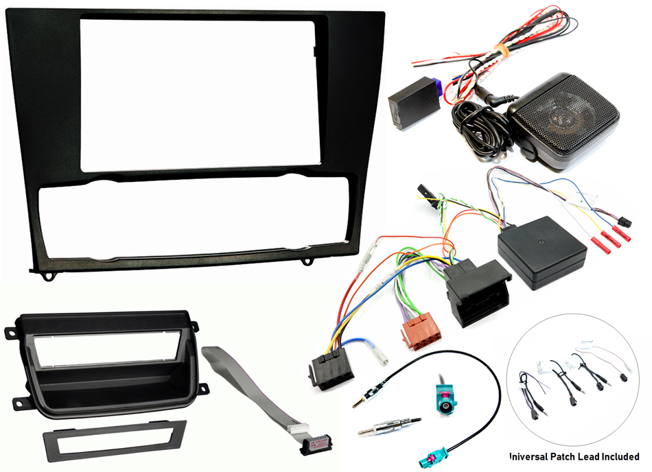 BMW 3 series (E90) Double DIN stereo upgrade fitting kit (WITH SWC/PDC AND SWITCH RELOCATION)
