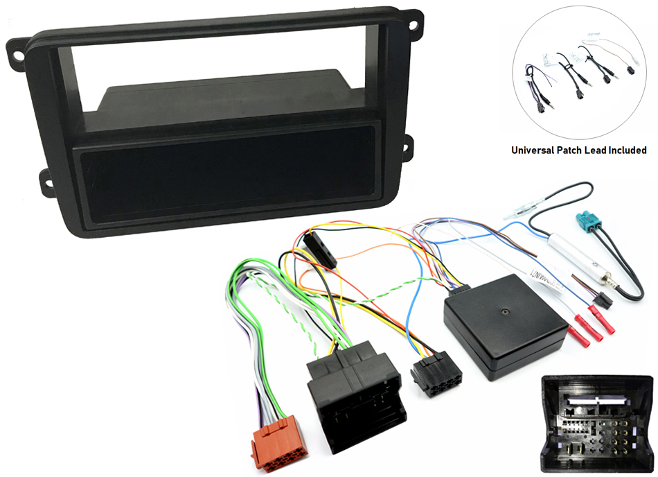 Volkswagen (Composition Colour and Media) Complete Single DIN stereo upgrade fitting kit