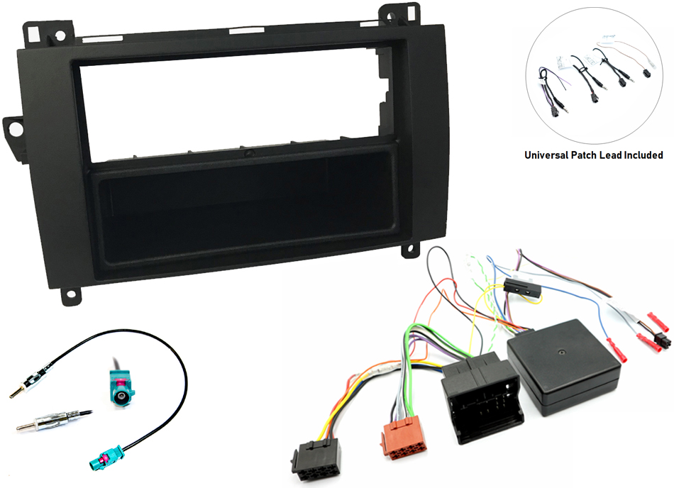 Mercedes A, B, Vito, Viano Single/Double DIN stereo upgrade fitting kit