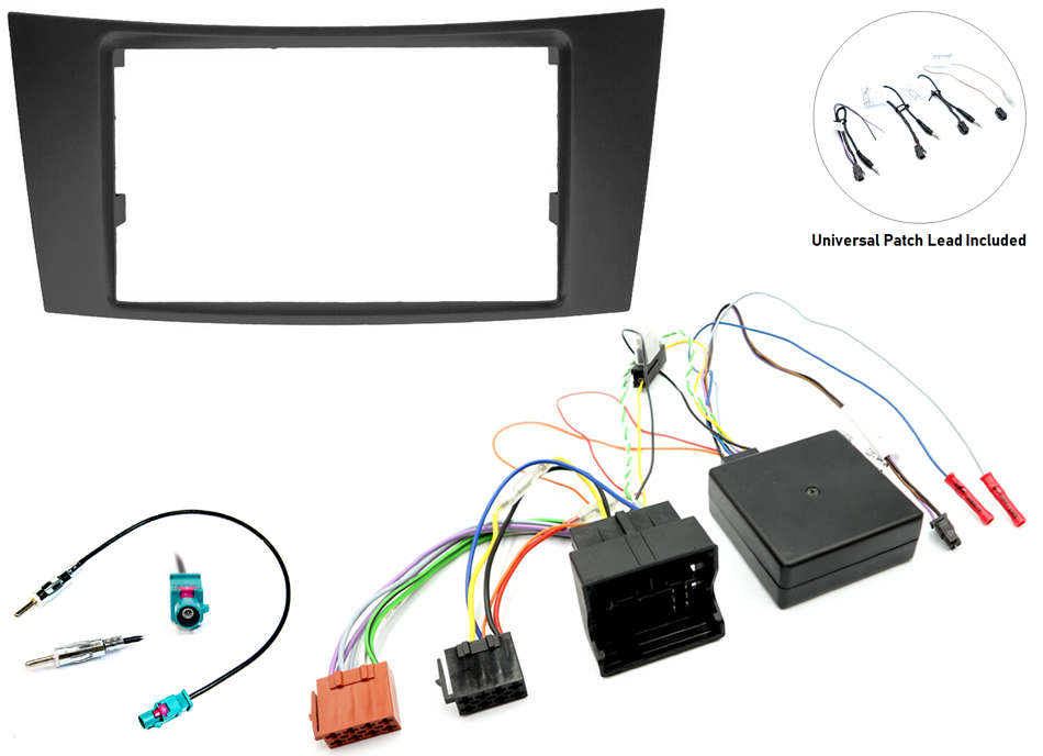 Mercedes E-Class (W211) (2002-2008) complete Double DIN stereo upgrade fitting kit (NTG1)