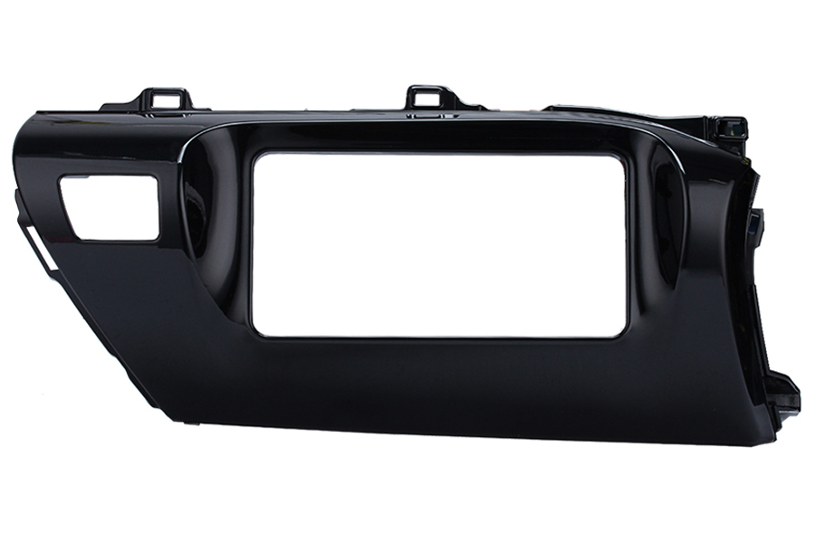 Toyota Hilux 2016 onwards Double DIN car audio fascia adapter panel (GLOSS BLACK)