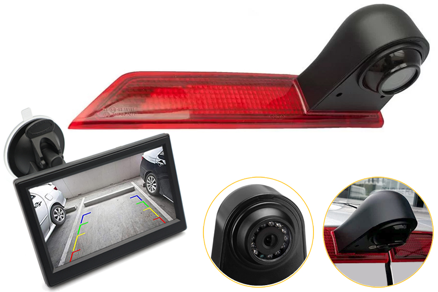 Ford Transit Custom (2016 Onwards) LED BULB high level brake light camera and monitor kit