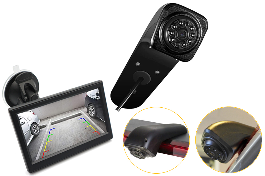 VW Crafter (2017 Onwards) high level brake light camera and monitor kit