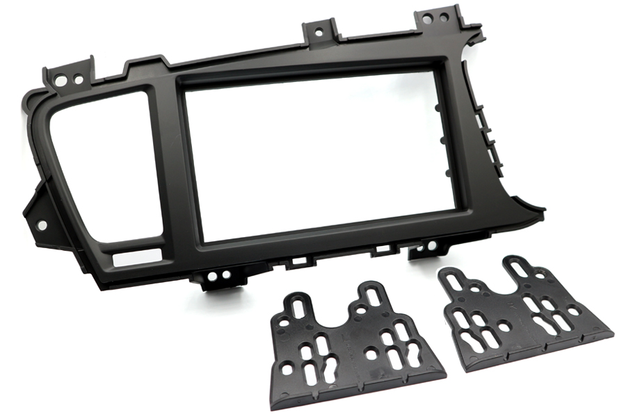 Kia Optima (2010-2014) RHD Double DIN car audio fascia adapter panel (MATT BLACK)
