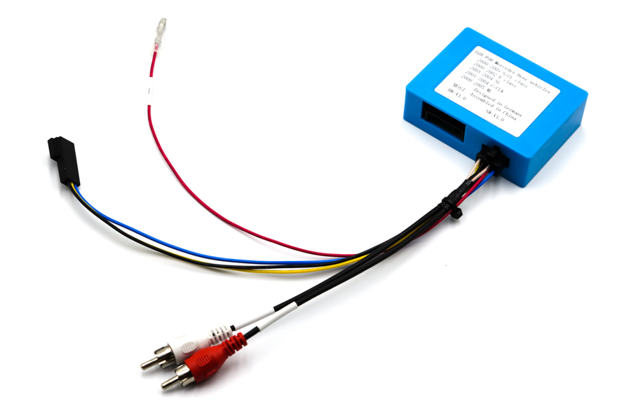 Mercedes D2B 98-05 fibre optic amplifier retention interface (CD Changer Connections)