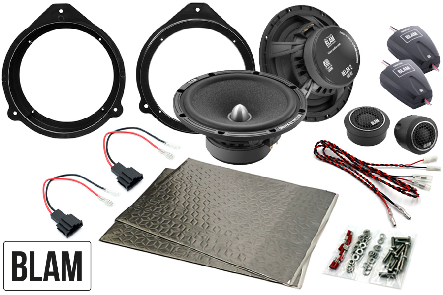 Audi 165mm (6.5 Inch) complete BLAM RELAX speaker upgrade fitting kit