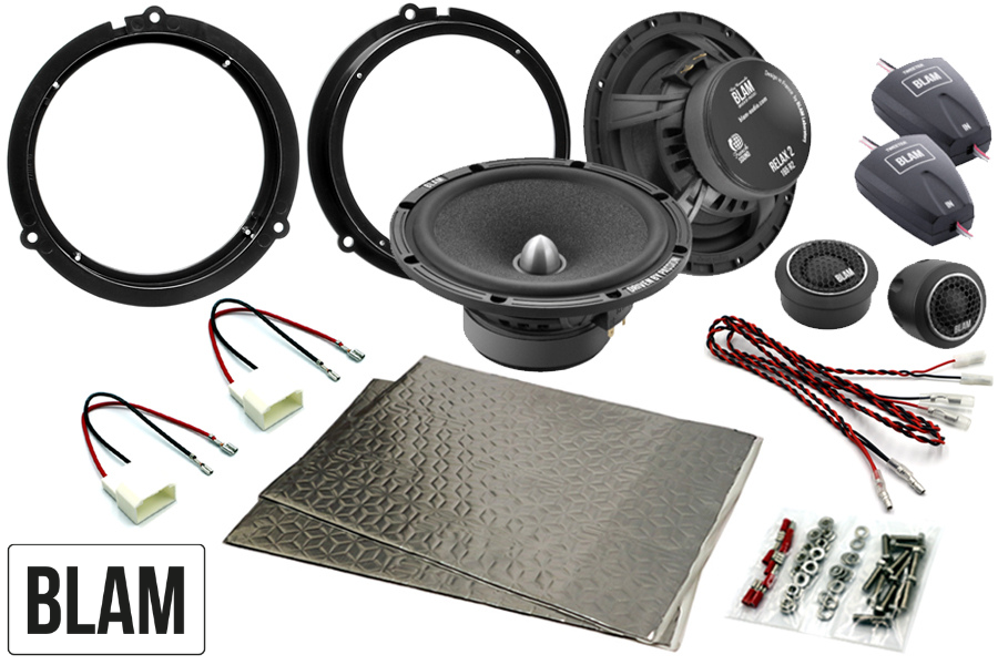 Ford Fiesta, Focus, Ranger, Transit 165mm (6.5 Inch) BLAM RELAX speaker upgrade fitting kit