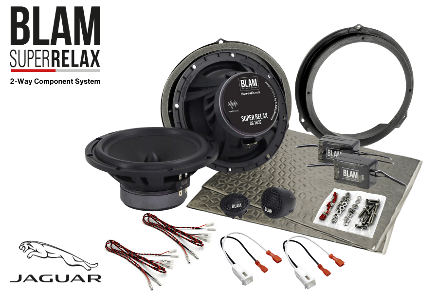 Jaguar X-Type, XJ, XK 165mm (6.5 Inch) BLAM RELAX car speaker upgrade fitting kit