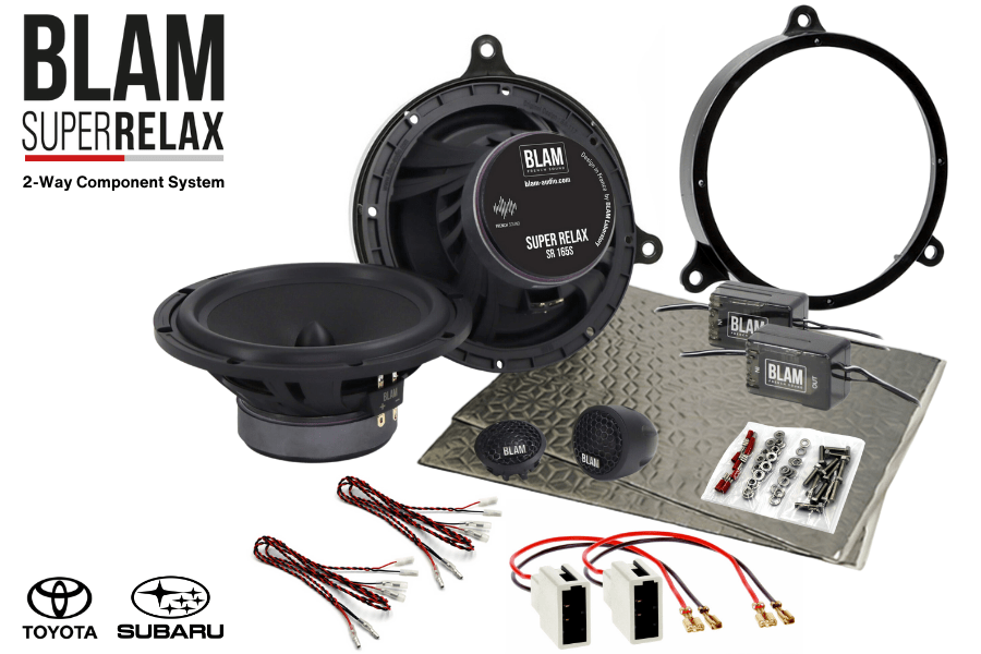 Toyota, Subaru Impreza 165mm (6.5 Inch) BLAM RELAX car speaker upgrade fitting kit