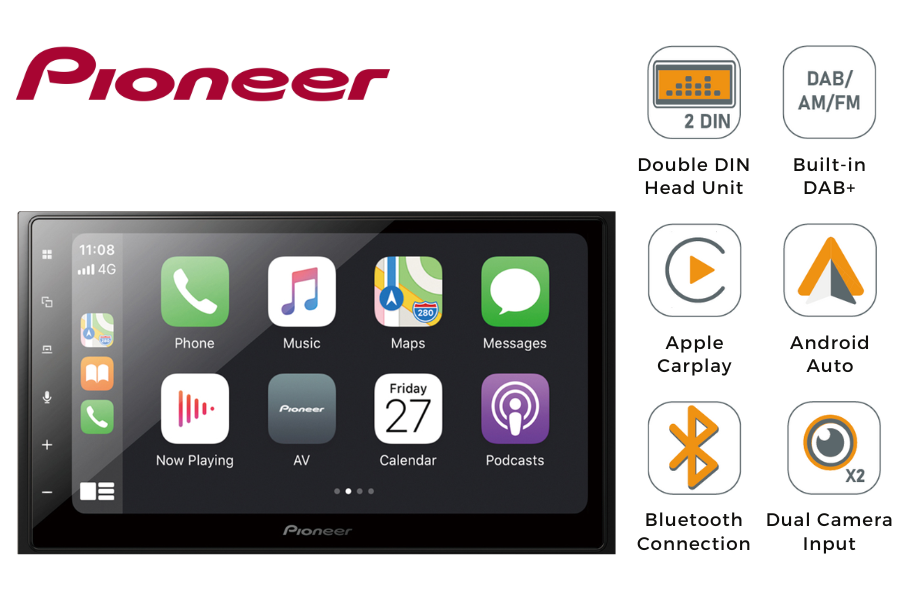 Pioneer DMH-1700NEX 6.8 Touchscreen Apple CarPlay Android Auto Blueto —  BSA Trading Inc