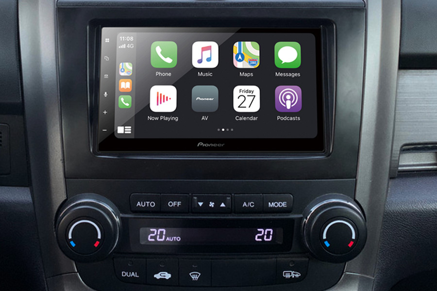 Honda CR-V (2007-2011) car stereo upgrade fitting kit OEM NAV (2VNO/Subwoofer) with Pioneer DA250