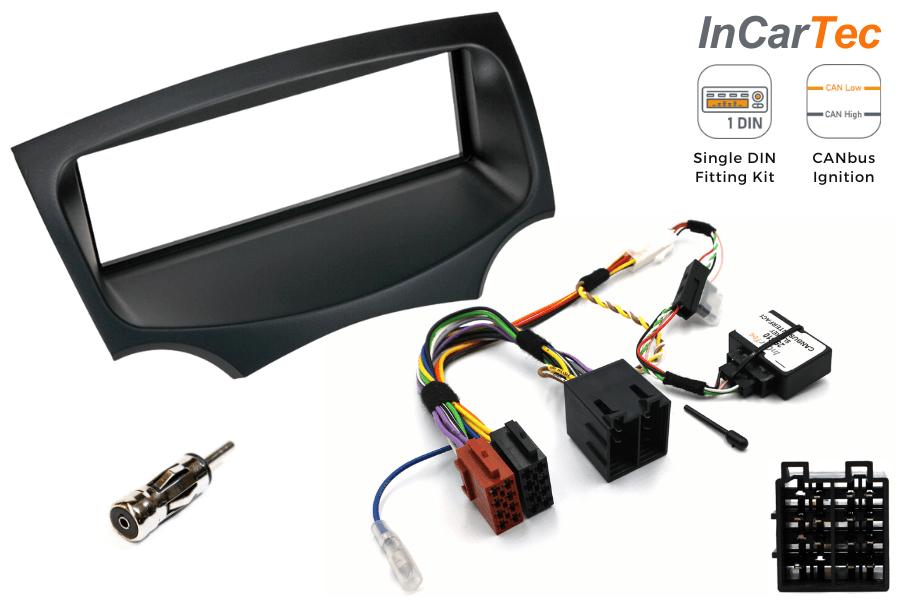 Ford KA (2009-2016) Single DIN car stereo upgrade fitting kit (WITHOUT STEERING CONTROLS)
