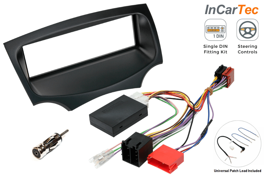 Ford KA (2009-2016) Single DIN car stereo upgrade fitting kit (WITH STEERING CONTROLS)