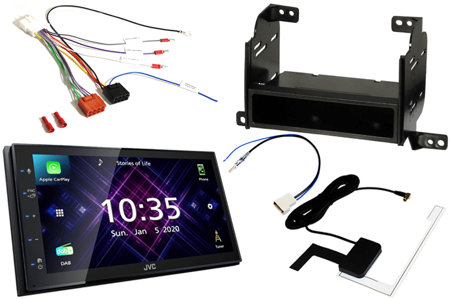 Nissan Juke (2010-2014) Complete Double DIN fitting kit and JVC KW-M565DBT (Carplay/Android)