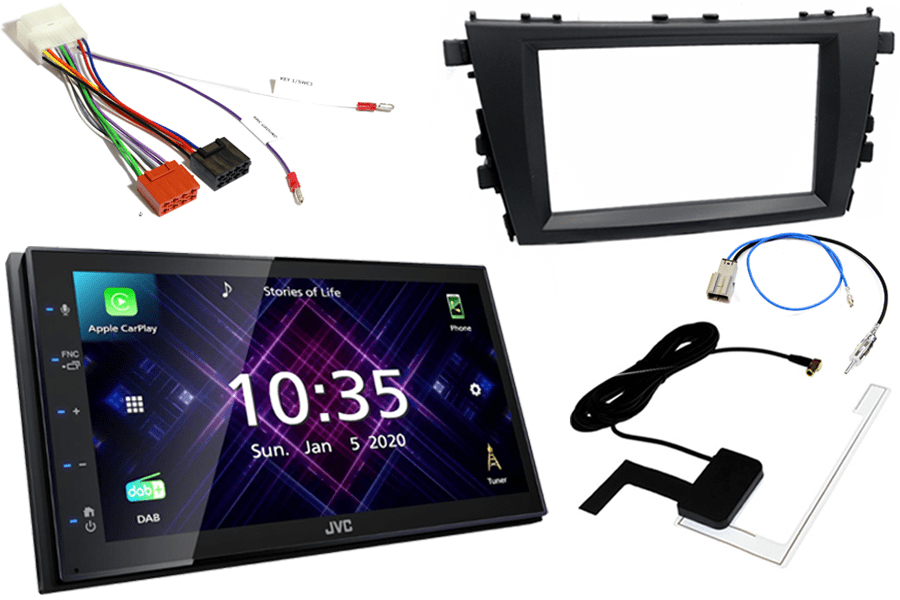 Suzuki Celerio (2014 Onwards) Double DIN fitting kit and JVC KW-M565DBT (Carplay/Android)