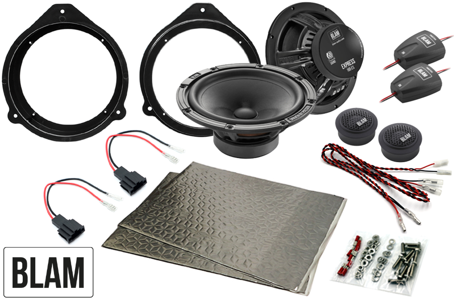 Audi 165mm (6.5 Inch) complete BLAM EXPRESS speaker upgrade fitting kit
