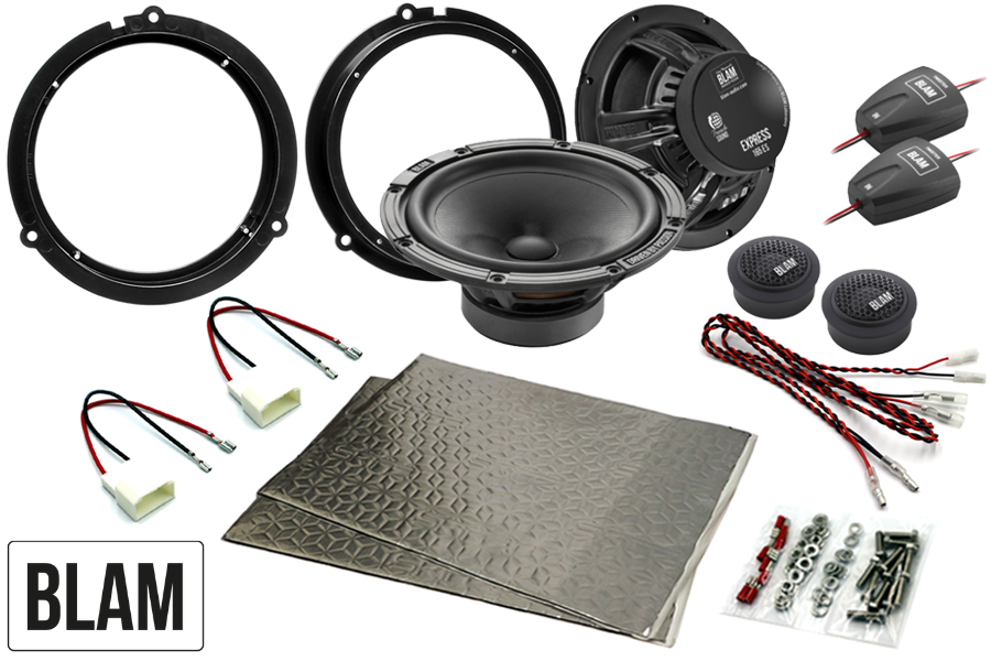 Ford Fiesta, Focus, Ranger, Transit 165mm (6.5 Inch) BLAM EXPRESS speaker upgrade fitting kit