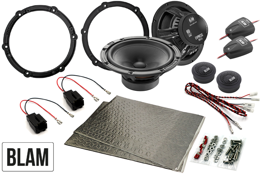 PSA Groupe 165mm (6.5 Inch) complete BLAM EXPRESS speaker upgrade fitting kit