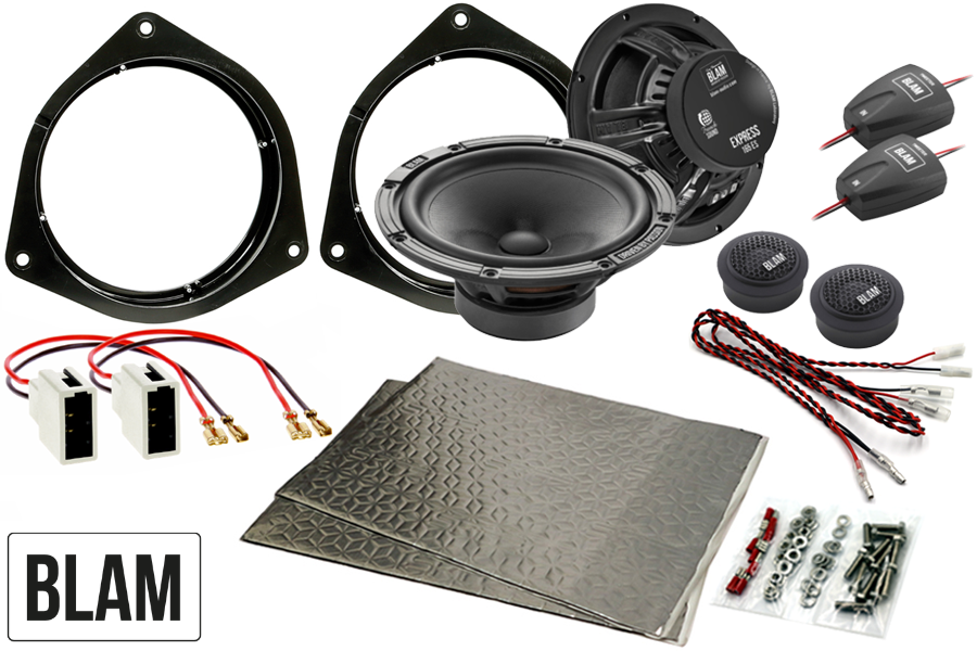 Toyota Alphard, Auris, Hilux 165mm (6.5 Inch) complete BLAM EXPRESS speaker upgrade fitting kit