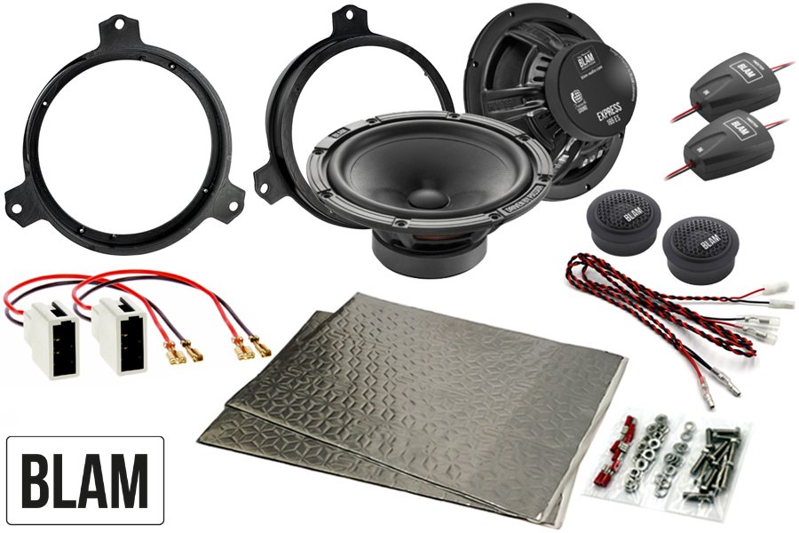 Toyota Aygo, Citroen C1, Peugeot 108 165mm (6.5 Inch) BLAM EXPRESS speaker upgrade fitting kit