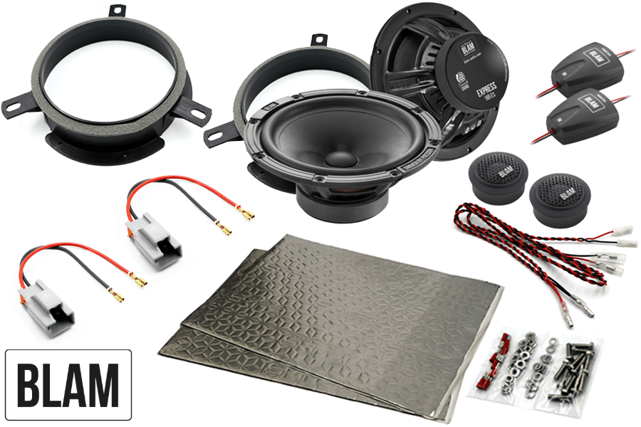 Volvo C, S, V, XC-Series 165mm (6.5 Inch) complete BLAM EXPRESS speaker upgrade fitting kit