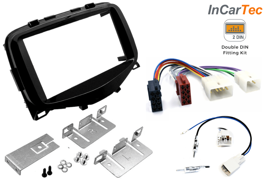 Citroen C1/Peugeot 108/Toyota Aygo (14-21) Double DIN stereo upgrade fitting kit (WITHOUT SWC)