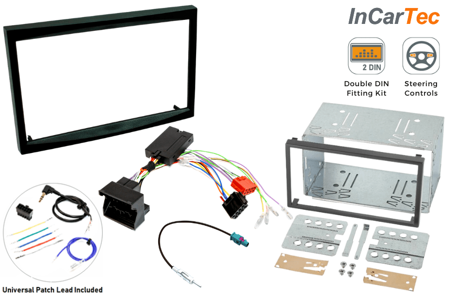 Citroen Dispatch, Peugeot Expert (2007-2016) Double DIN stereo upgrade fitting kit (WITH SWC)