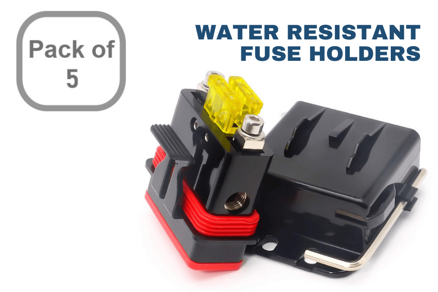 20mm2 (4 AWG) Water resistant Mini ANL fuse-holders (5 PACK)