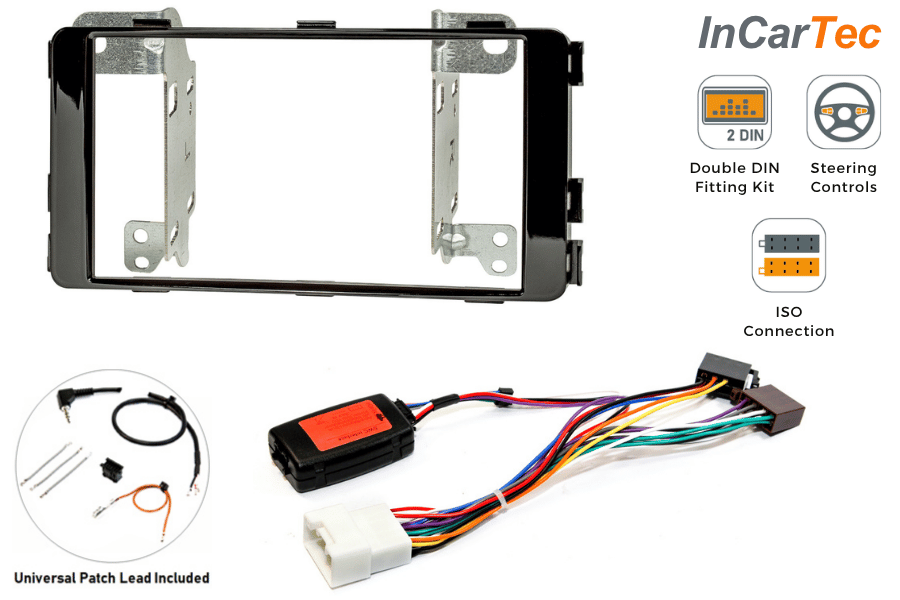 Mitsubishi L200 Double DIN Stereo Fitting Kit (With Steering Control Retention)