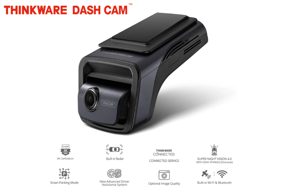 Thinkware U3000 1-Channel (Front) 4K UHD Dash cam with built-in radar/ GPS/ Wi-Fi