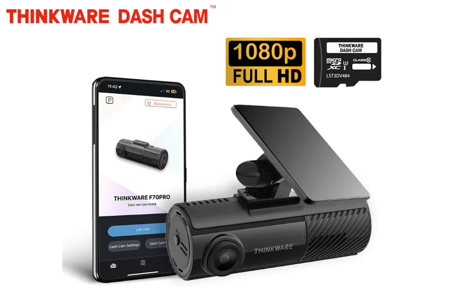 Thinkware F70 PRO 1080p Full HD Dash Cam with Wi-Fi