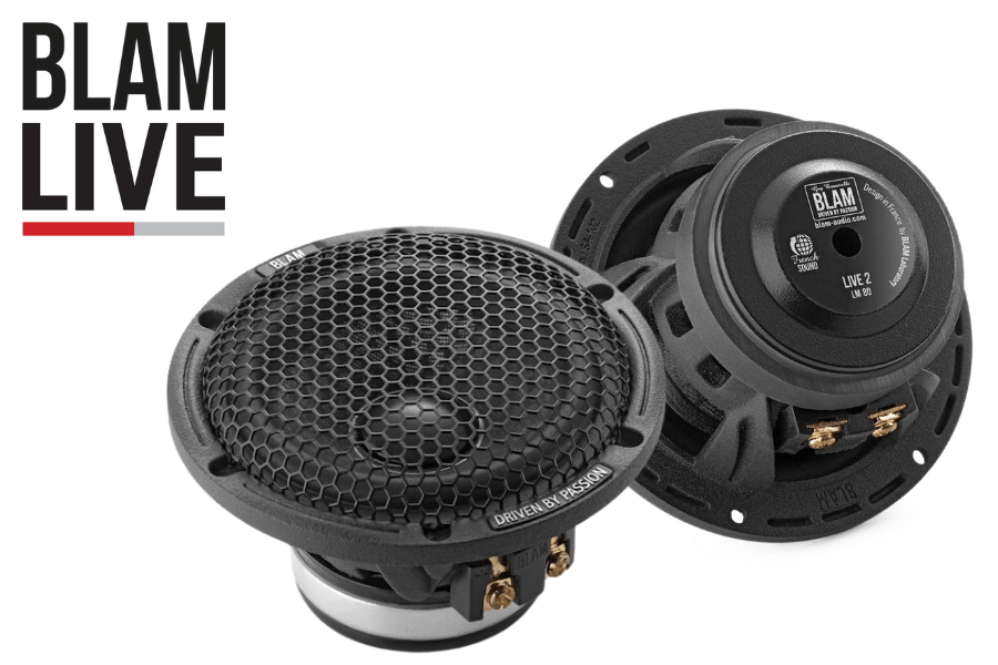 BLAM LIVE LM80 80mm (3 inch) High End 100W mid-range car audio speakers (PAIR)