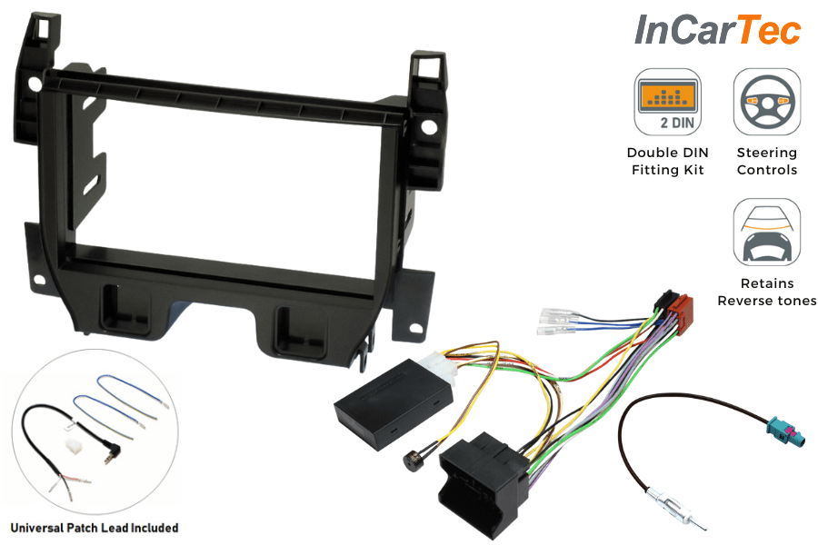 Citroen C3 (2010-2016) DS3 (2010-2019) Double DIN stereo upgrade fitting kit (WITH SWC and PDC)