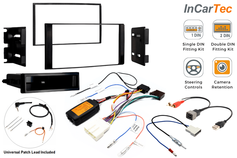 Nissan NV200 (2014-2019) Single/ Double DIN stereo upgrade fitting kit (WITH SWC AND USB RETENTION)