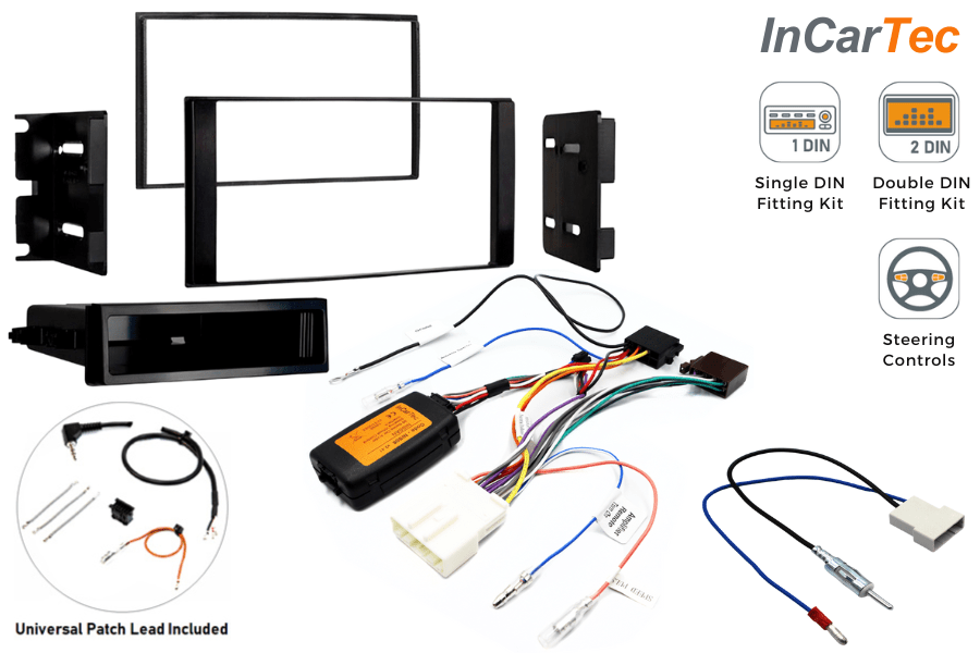 Nissan NV200 (2010-2019) Single/ Double DIN stereo upgrade fitting kit (WITH STEERING CONTROLS)