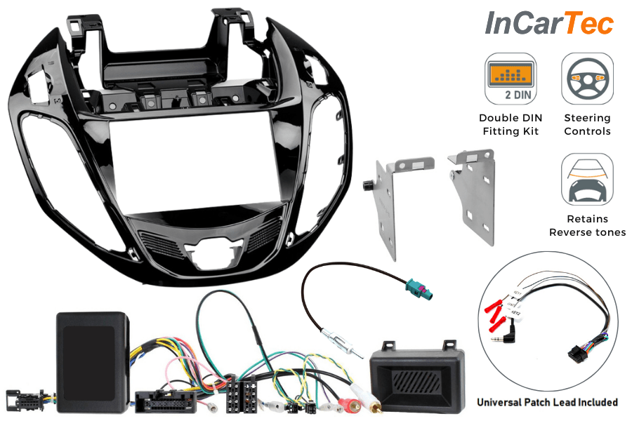 Ford B-Max B232 (2012-2018) Double DIN stereo upgrade fitting kit (WITH SWC and PDC)