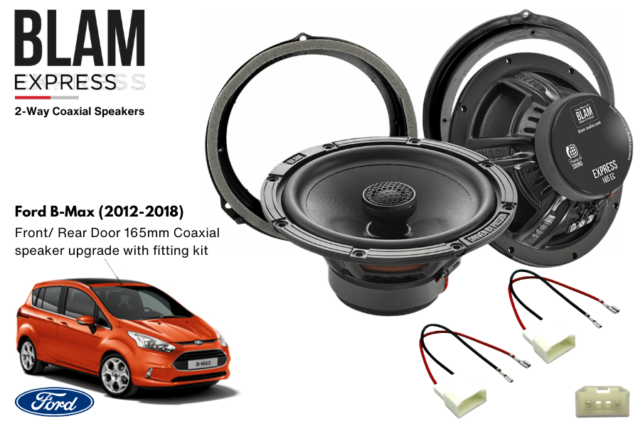 Ford B-Max (2012-2018) BLAM EXPRESS 165EC Front/ Rear Door Coaxial speaker upgrade fitting kit